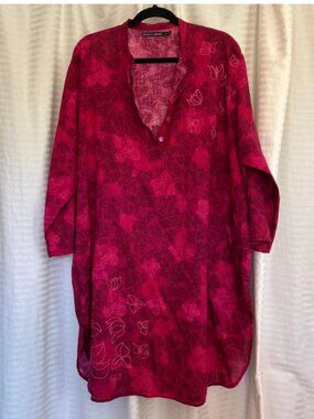 Gudrun Sjoden embroidered Tunic dress, oversized, beach cover